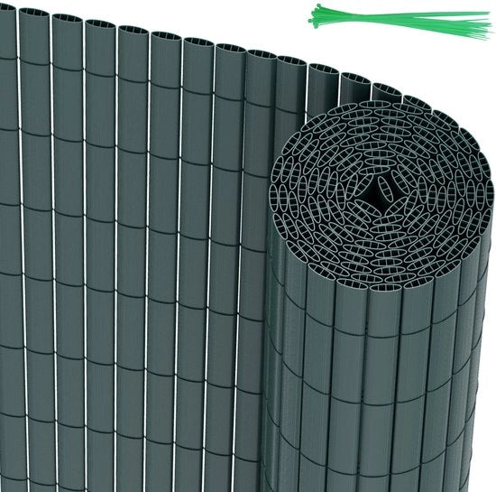 Schermo per giardino a rete PVC da 1,4x3m per privacy - separazione per giardino e schermo per balcone da 1,4x3m verde