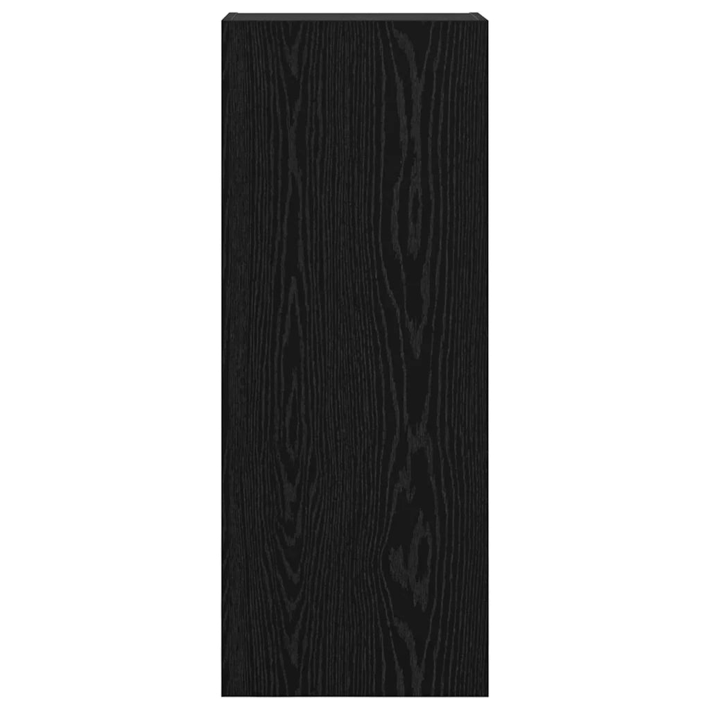 Mobile TV da parete-Mobile TV a Muro-Credenza TV Rovere Nero 40,5 x 30 x 102 cm