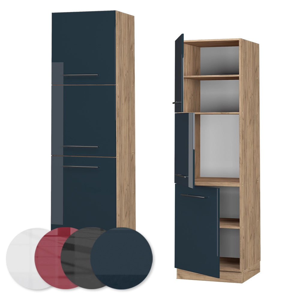 Vicco Armadi da cucina  Blu scuro lucido 60 cm