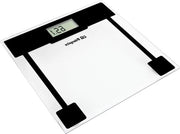 Peso bagno scala in vetro resistente tocco schermo LCD massimo 150 kg indicatore di sovraccarico funziona con batterie