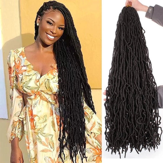 Vendita a Pacchetto di 7 Fili di Velluto per Capelli Finte 30 Pollici - Fili di Velluto per Capelli Finti e Estensioni per Donne