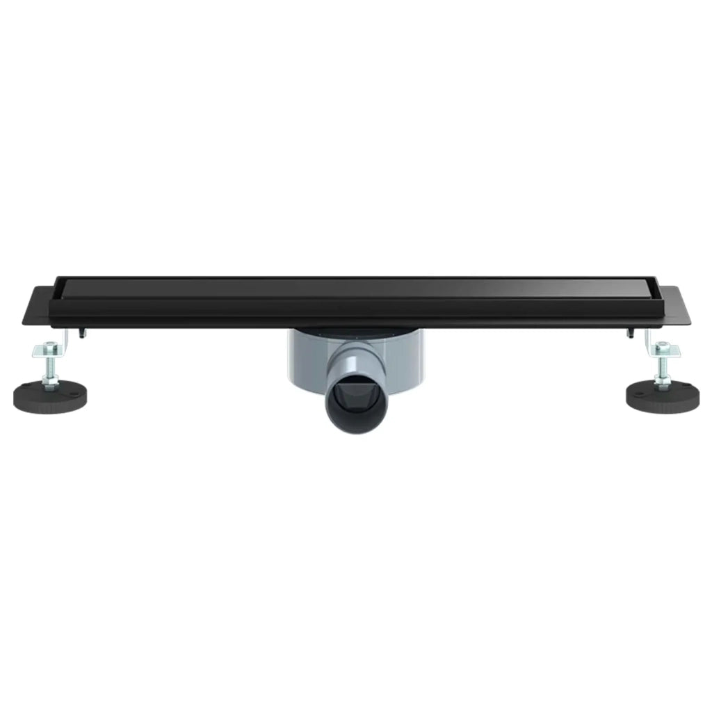 Scarico doccia 2-in-1 con sifone a 360° Nero 50 cm