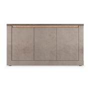 Buffet SASHA – 3 porte con LED – Bronzo e piano in legno Mercurio