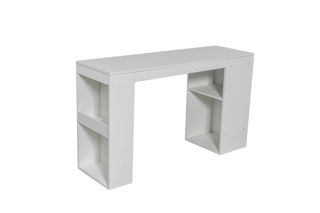 Letto combinato 90 × 200 cm estensibile con scrivania, presa elettrica EU, 2 cassetti, senza materasso, bianco