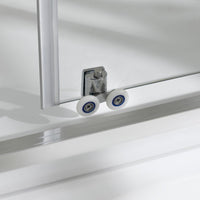 Box Doccia Angolare 80x150 cm 2 Ante Scorrevoli in Cristallo Opaco 6mm H198 Fosterberg Viborg Duo