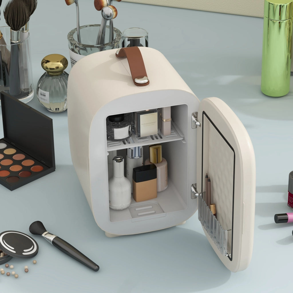MINI FRIGORIFERO PORTATILE 4 L 29 x 20,5 x 30,5 cm Bianco crema Alluminio