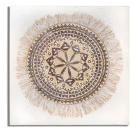 Dipinto su Tela Malindi 100x2,8x100 cm in Legno e Tessuto