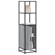 Credenza-Buffet-Armadio da cucina Grigio Sonoma 35,5x35x139 cm Legno Multistrato Metallo 245798