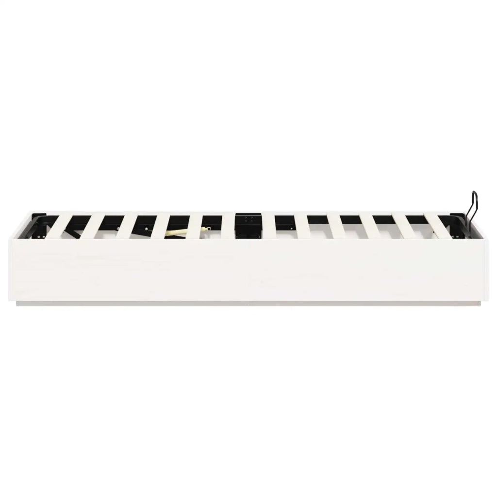Letto ottomano Bianco 75 x 190 cm Legno di pino massiccio 3418724