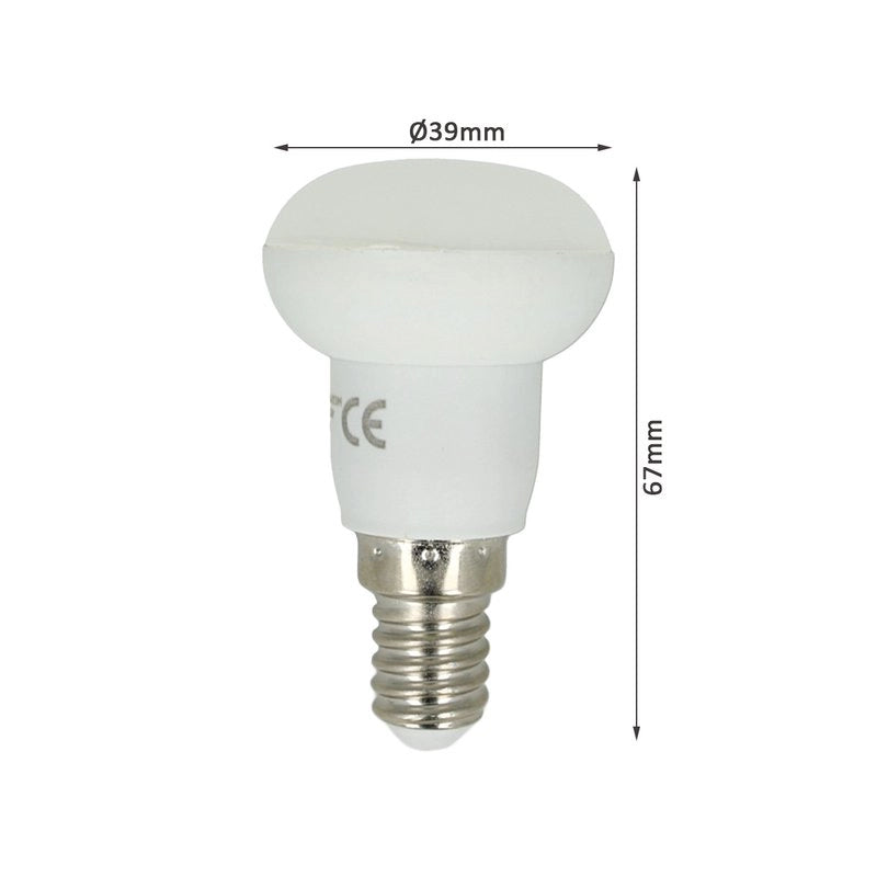 Lampada Faretto LED E14 R39 3W=25W Bianco Neutro Naturale 4000K 220V Diametro 39mm SKU-4220