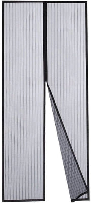 Barriera magnetica - Micro Tessuto - Magnetron robusto - Nastro adesivo completamente impermeabile - Tende gli insetti all'esterno - Facile da aprire e da chiudere - Barriera per porte scorrevoli, porte d'ingresso, porte a rete - 90x210cm