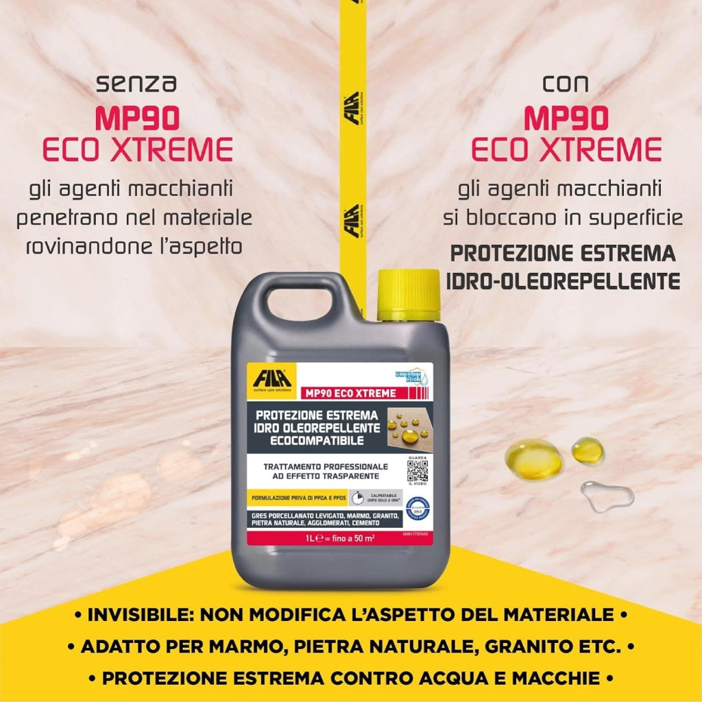 Fila Mp90 Eco Xtreme Lt.1 Protettivo Antimacchia Per Superfici Lucide Base Acqua