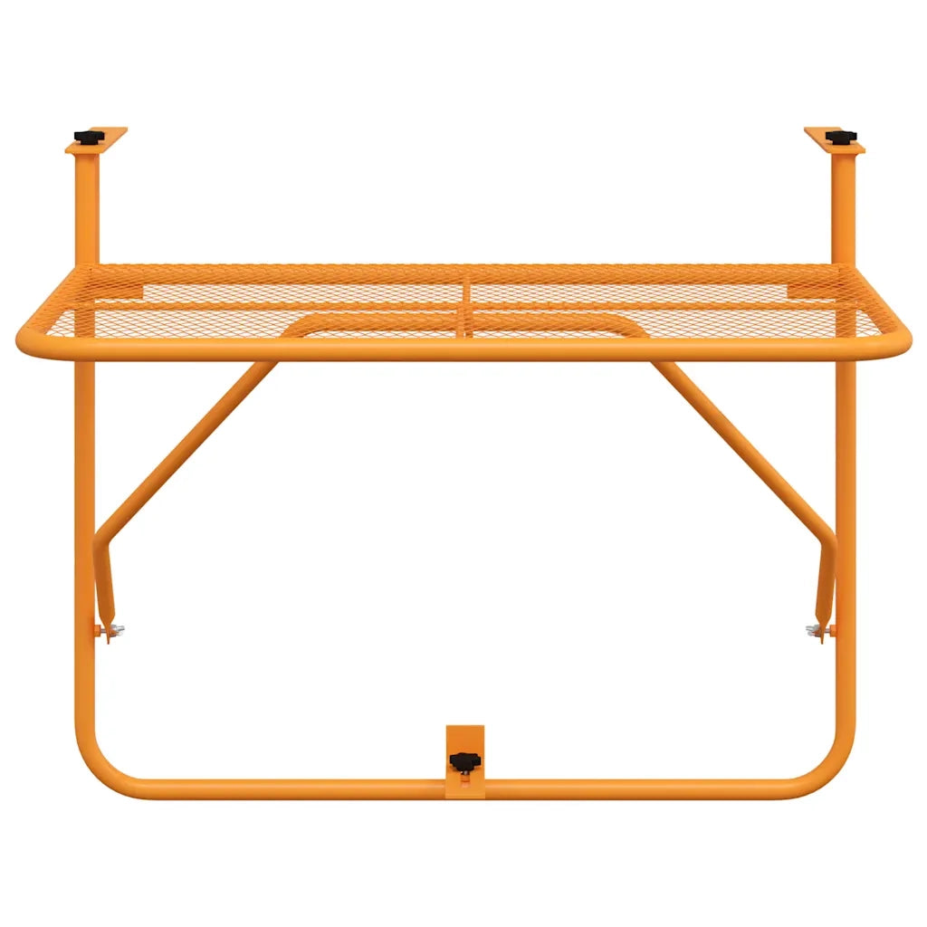 Tavolo da Balcone Giallo 60x40 cm in Acciaio 340920