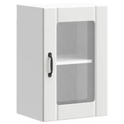Pensile da Cucina | Mobile da Cucina con Porta in Vetro Lucca Bianco