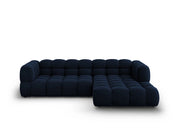 Cosmopolitan Design - Divano angolare modulare destro "Sky" 4 posti in velluto blu reale 