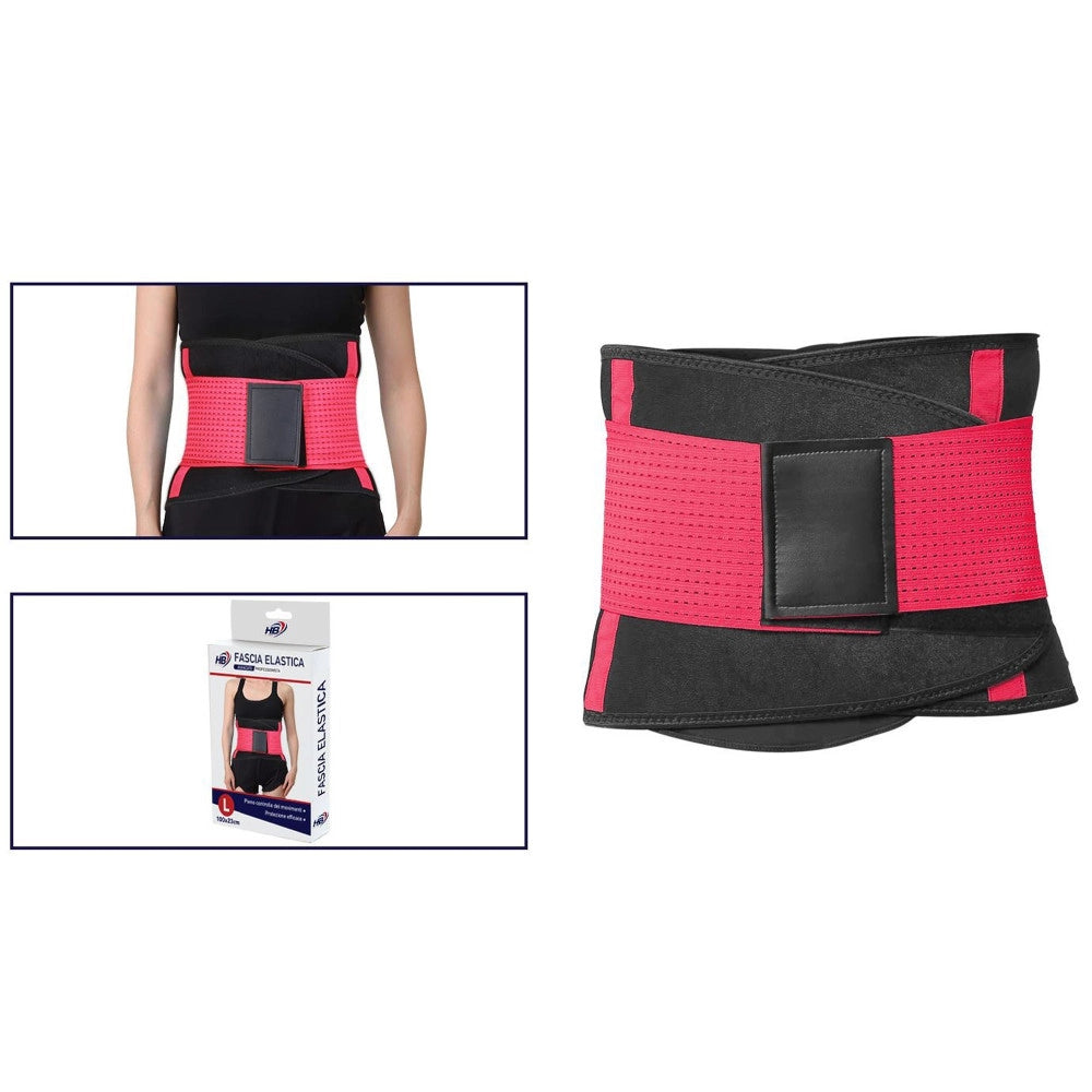 Trade Shop - Fascia Lombare Supporto Per La Schiena Cintura Di Sostegno Trainer Pancia Unisex -
