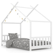 Giroletto per Bambini | Letto Infantile | Lettino Bianco in Massello di Pino 80x160 cm