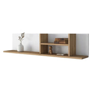 Nureci, Mensola 4 Ripiani, 120x20x25h cm Marrone Rovere