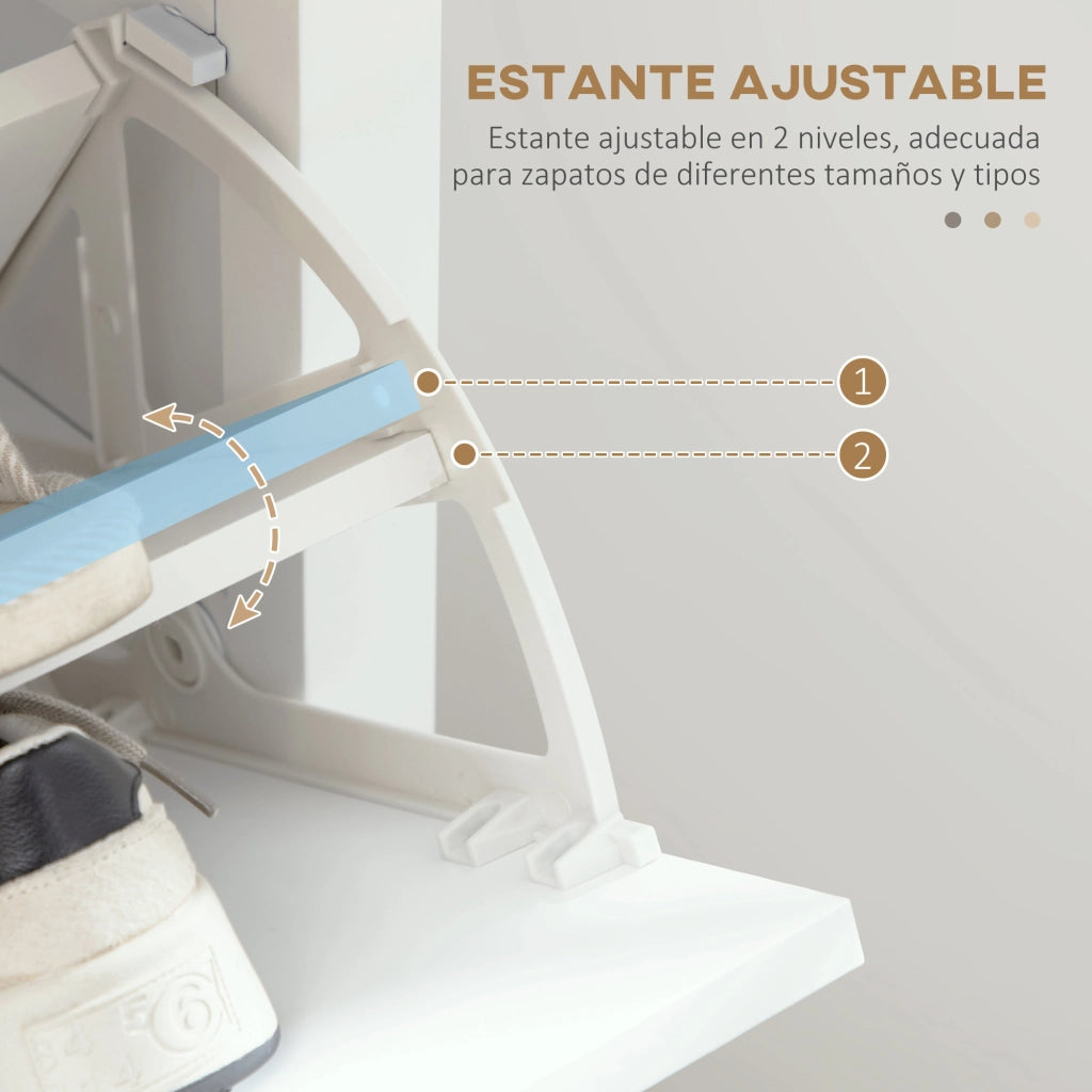 Armadio scarpe ¨C zephmum ¨C bianco 58x24x105 cm