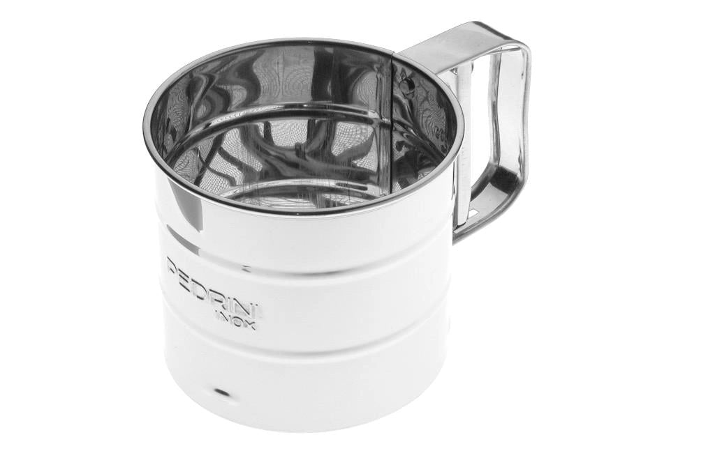 Spargifarina con rete in acciaio inox pedrini