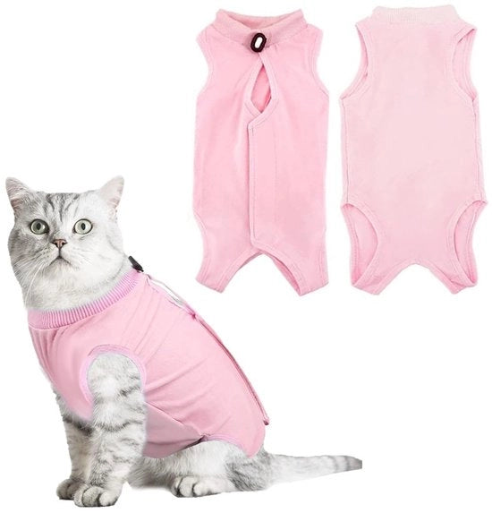 Kit di riparazione professionale - Anti-liquido - Giubbotto a corpo - Senza maniche - Disegno a U - Adattamento flessibile - Adattamento per gatto