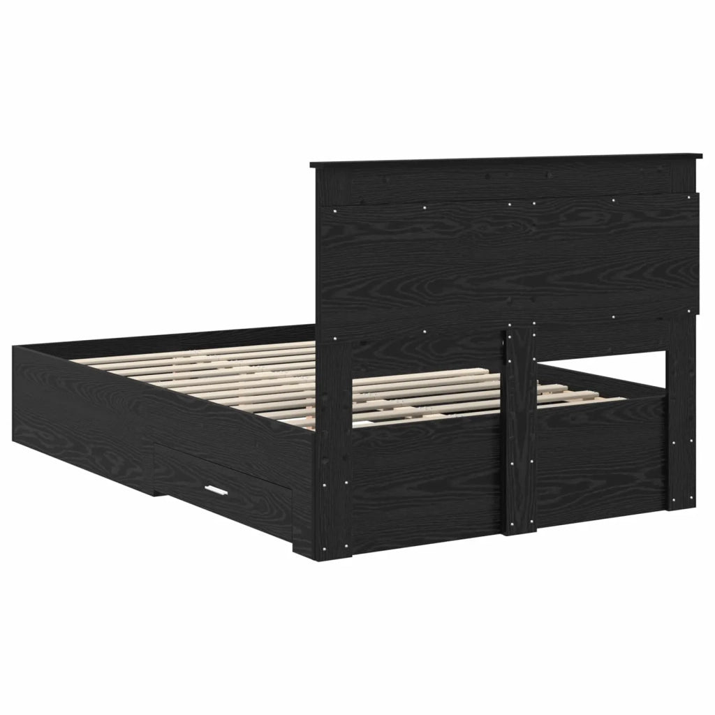Struttura del letto con cassetto con testiera Legno multistrato 3410327
