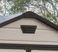 Casetta da Giardino Manor 6x8, Beige, 185,8 X 236,8 X 227 h