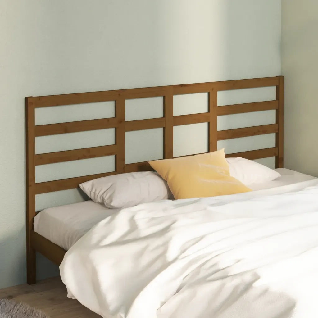 Testiera | Testata per Letto ambra 186x4x104 cm in Legno Massello di Pino