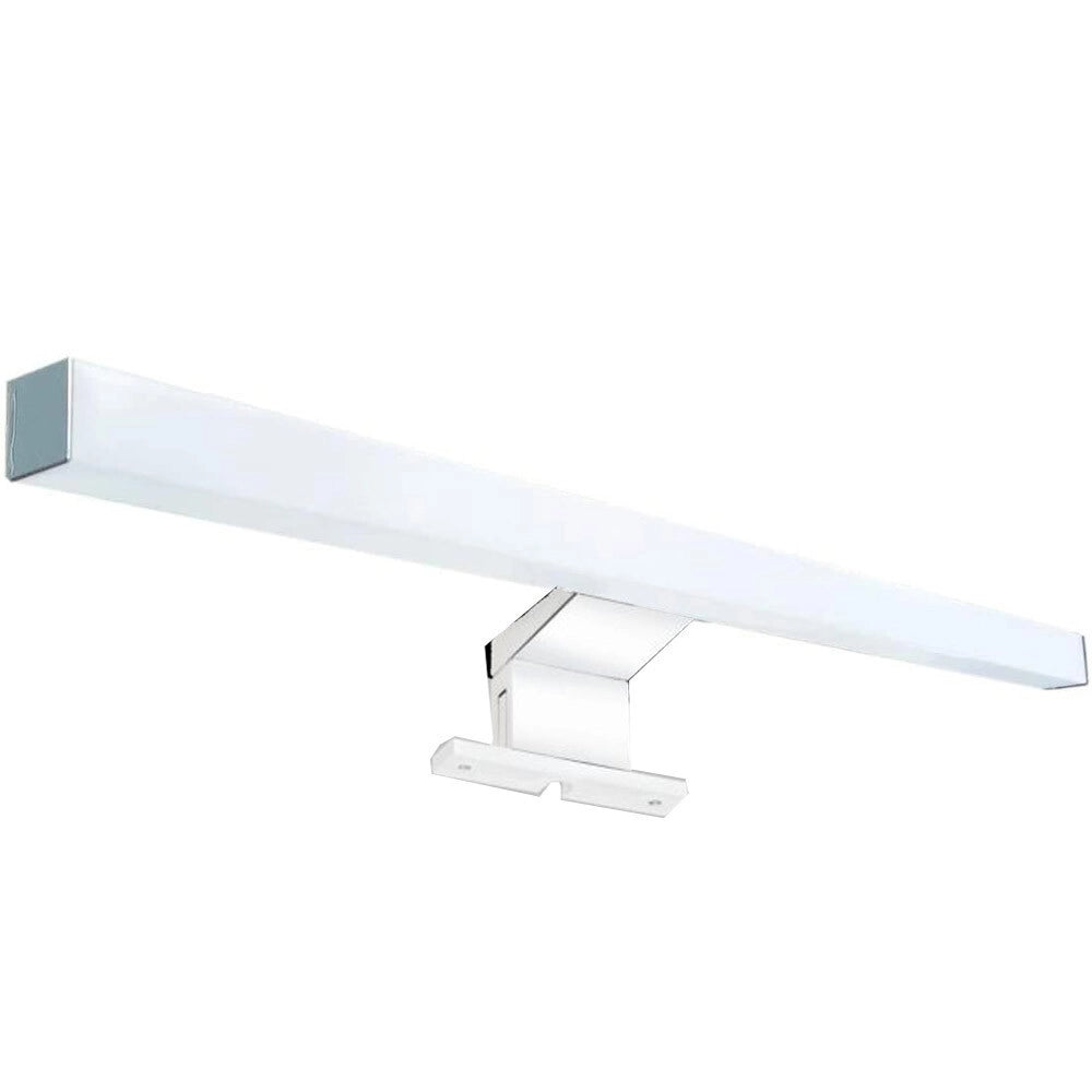 Trade Shop - Lampada Led Per Specchio Bagno 6w Luce 4000k Ip44 Argento Doppia Istallazione 400pc-1-an -