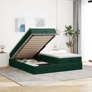 Struttura Letto Pouf con Materassi 160x200 cm Velluto 3311258