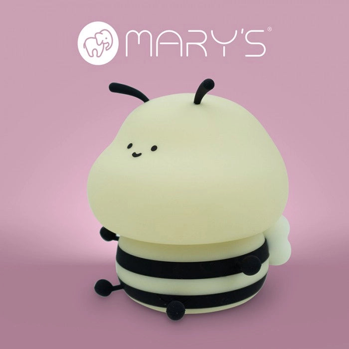 Lampada notte bimbi LED 3W RGBW ape gialla ricaricabile Mary's