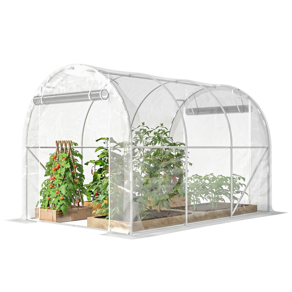 Serra da Giardino ¨C zephmum ¨C Verde 2x3x2m Acciaio PE Anti-UV