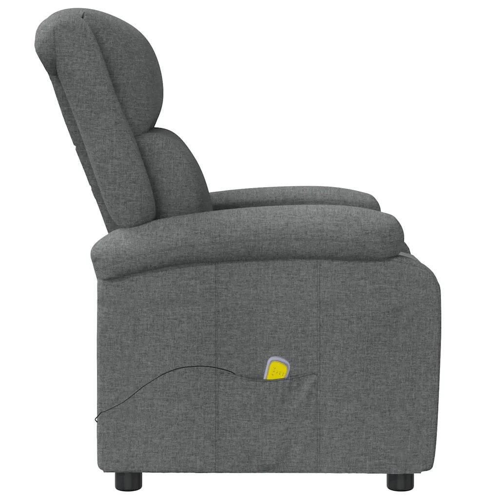 Divano Sedia-Poltrona Massaggiante Grigio Scuro in Tessuto 566027