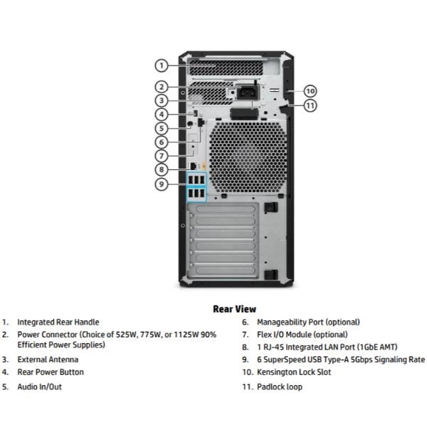 Z4 g5 twr w3-2425 32/1tb uma 3y - D4SX4ET#ABZ