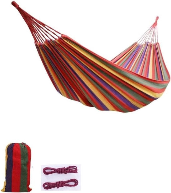 Ombrellone in cotone tessuto 2 persone leggero portatile con borsa da trasporto ideale per patio balcone giardino campeggio (L(250*100cm) Rosso)