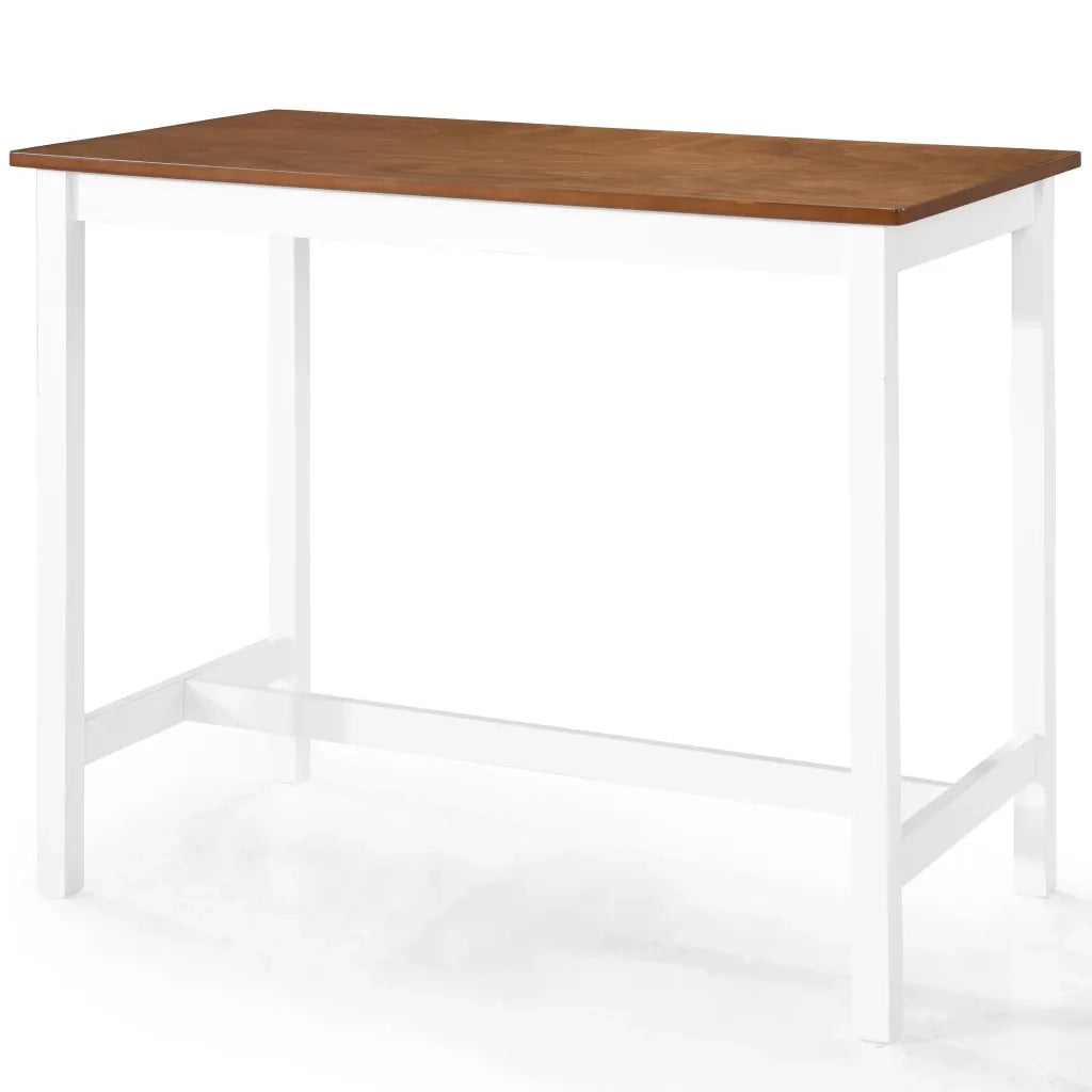 Set Tavolo da Bar e Sgabelli 5 pz in Legno Massello 275232