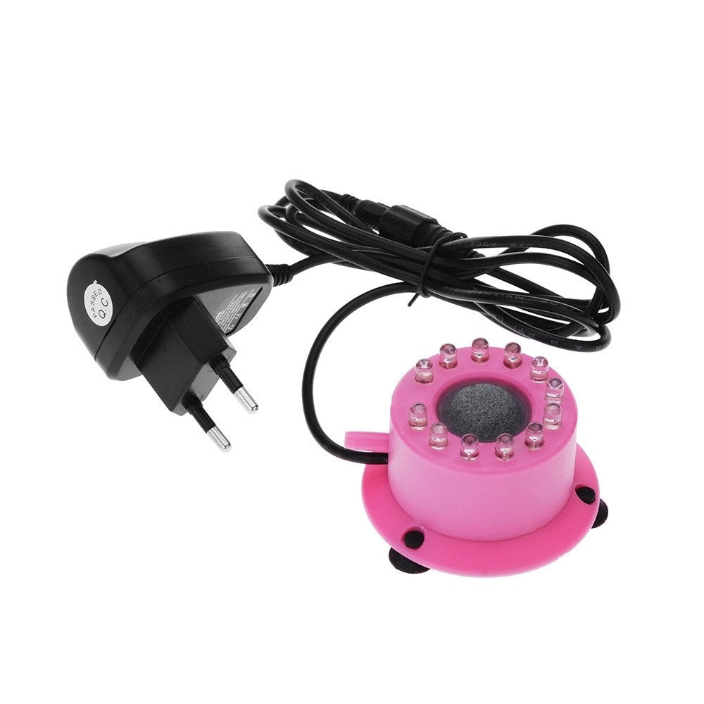 Trade Shop - Luce 12 Led Rgb Acquario Con Bolle Aria Pietra Porosa Pesci Piante Decorazione -
