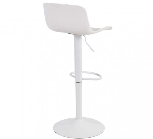 SGABELLO INNSBRUCK IN COLORE BIANCO CON ALTEZZA REGOLABILE