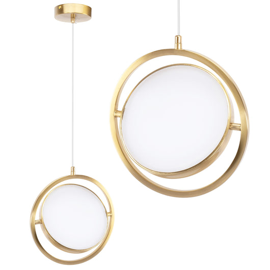 Lampada A Sospensione Led App1791-cp Gold Brush