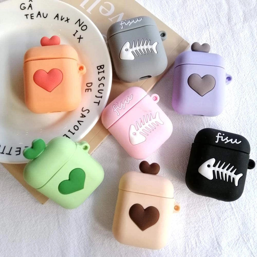 Trade Shop - Custodia Protettiva Per Airpods 2 Auricolari Wireless In Silicone Vari Colori -