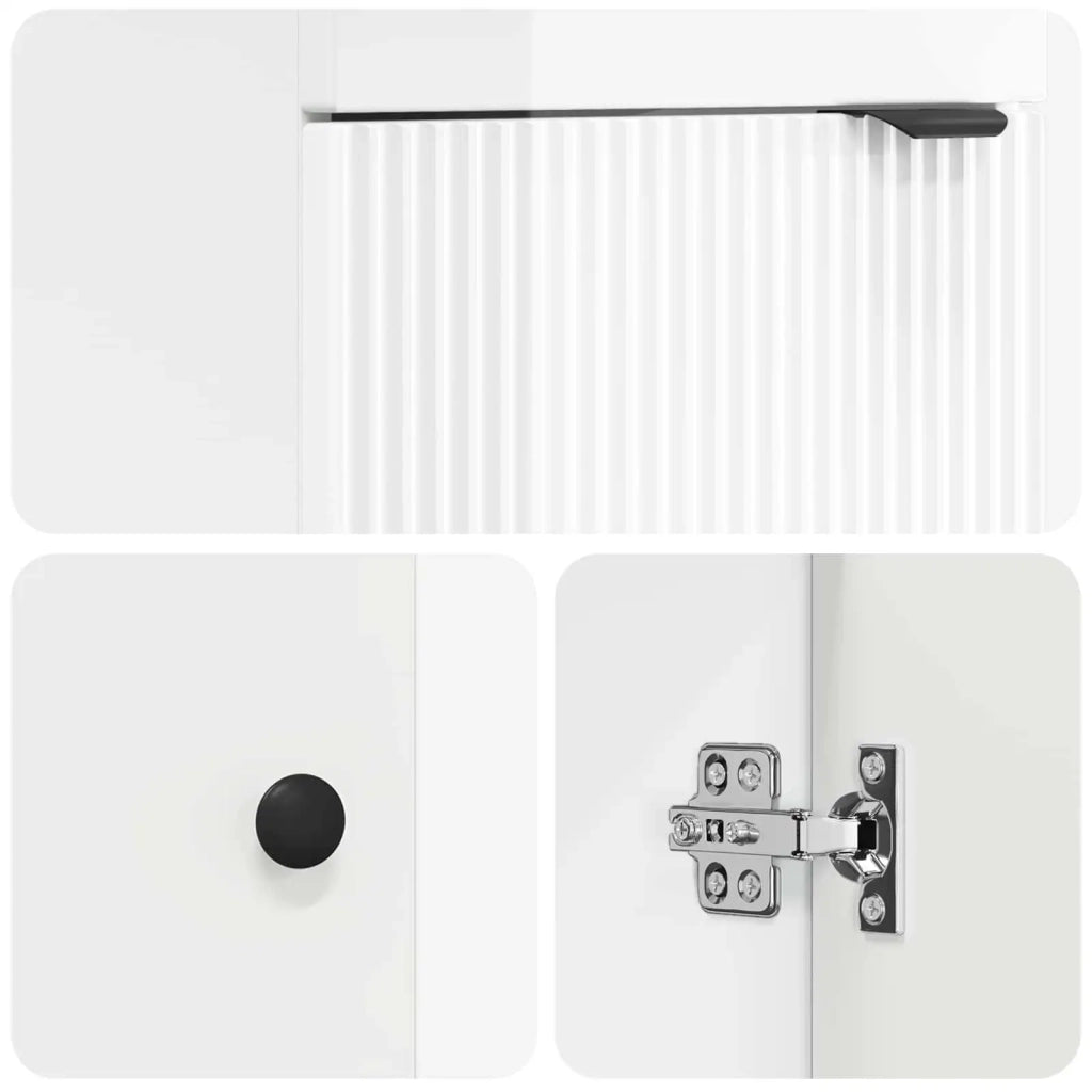 Mobile da bagno con lavabo Bianco Lucido 42 x 40 x 84,5 cm 890088
