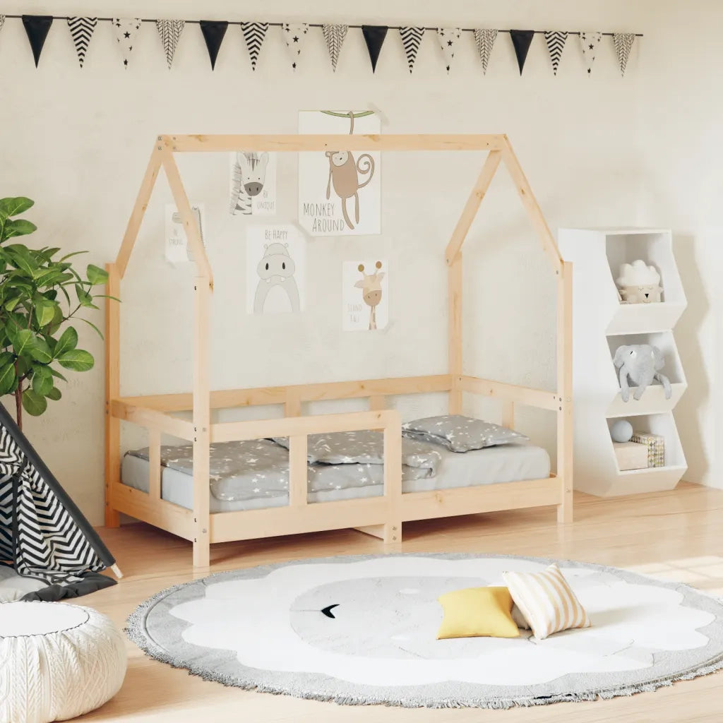Giroletto per Bambini | Letto Infantile | Lettino 70x140 cm in Legno Massello di Pino