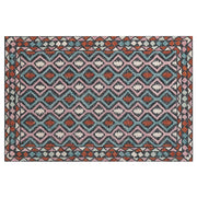 Tappeto moderno con motivo geometrico tribale 140 x 200 cm multicolore camera da letto salotto
