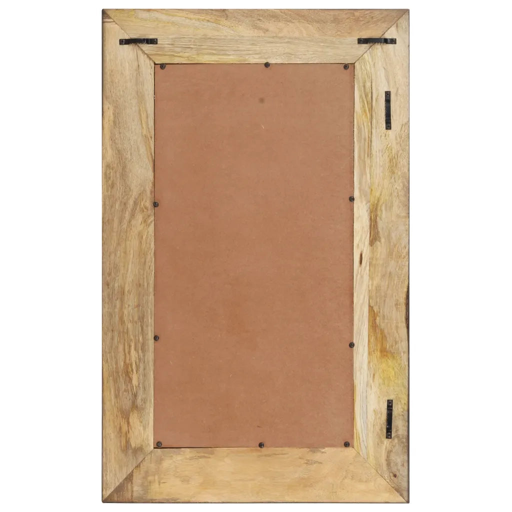 Specchio 80x50 cm in Legno Massello di Mango