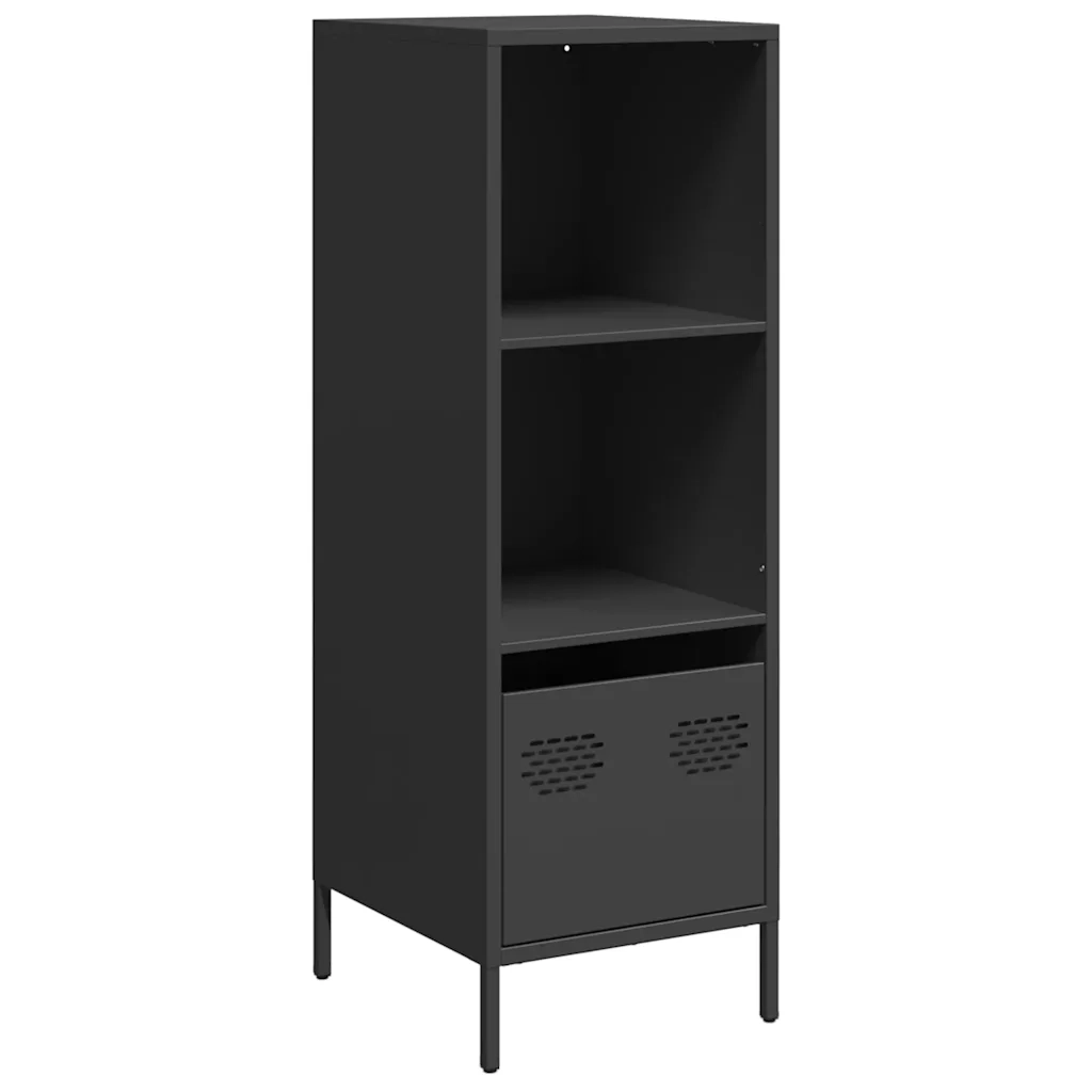 vidaXL Credenza Nera 35x39x103,5 cm in Acciaio