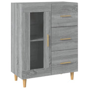 Buffet credenza cassettiera armadio mobile contenitore organizer cucina soggiorno Sonoma 69,5 x 34 x 90 cm legno ingegnerizzato grigio 02_0036467