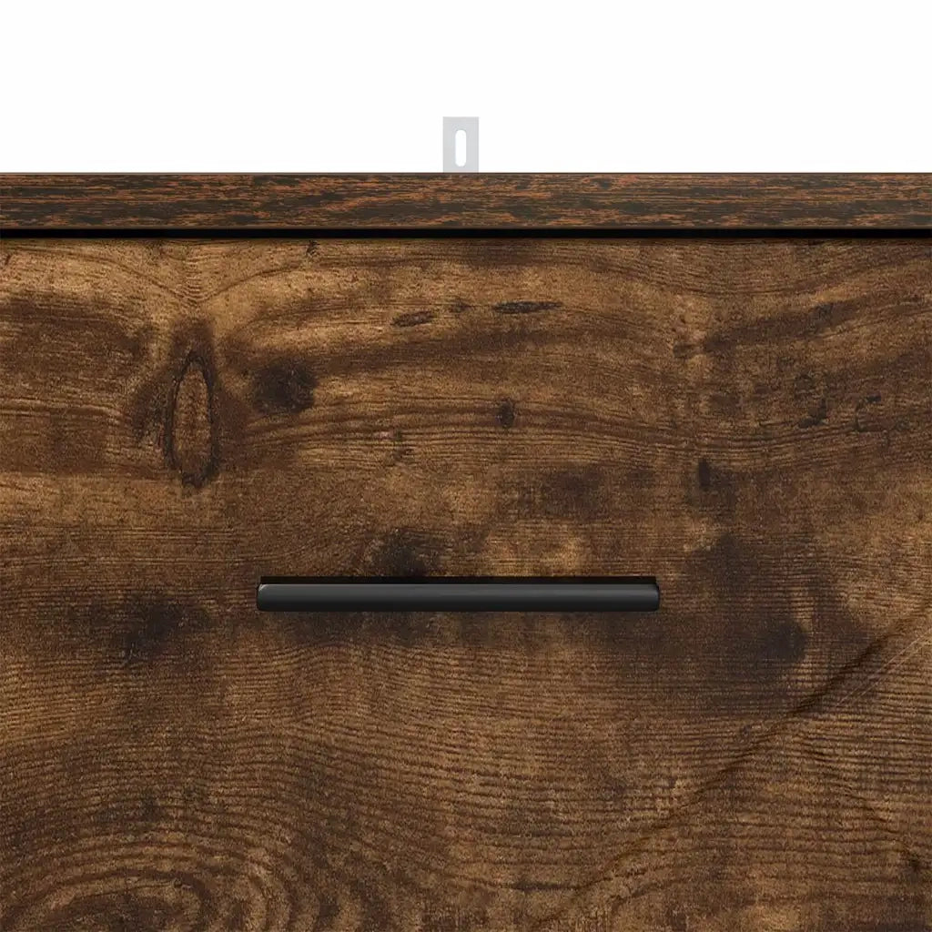 Armadio da Notte Rovere fumo 38 x 38 x 66 cm Legno multistrato