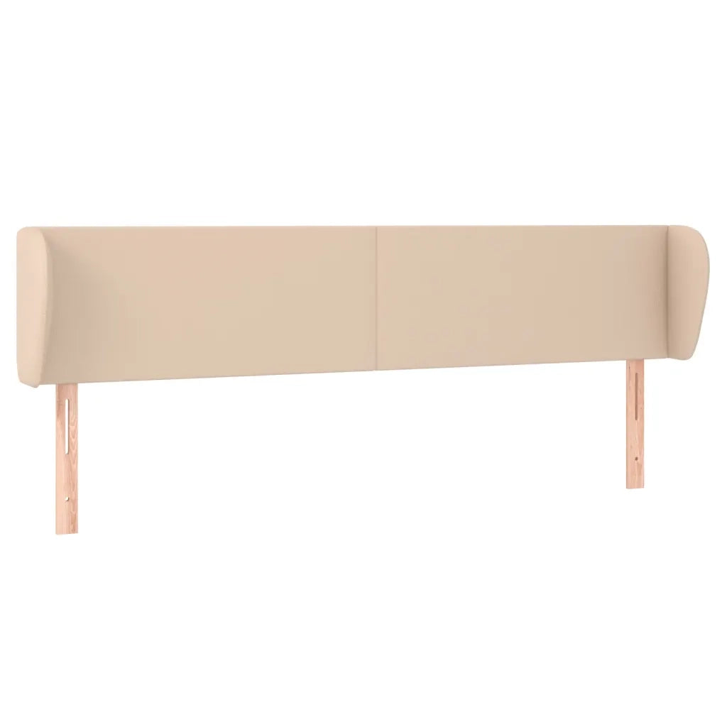 Testiera ad Orecchio-Testata con Orecchie Cappuccino 203x23x78/88 cm in Similpelle 202076