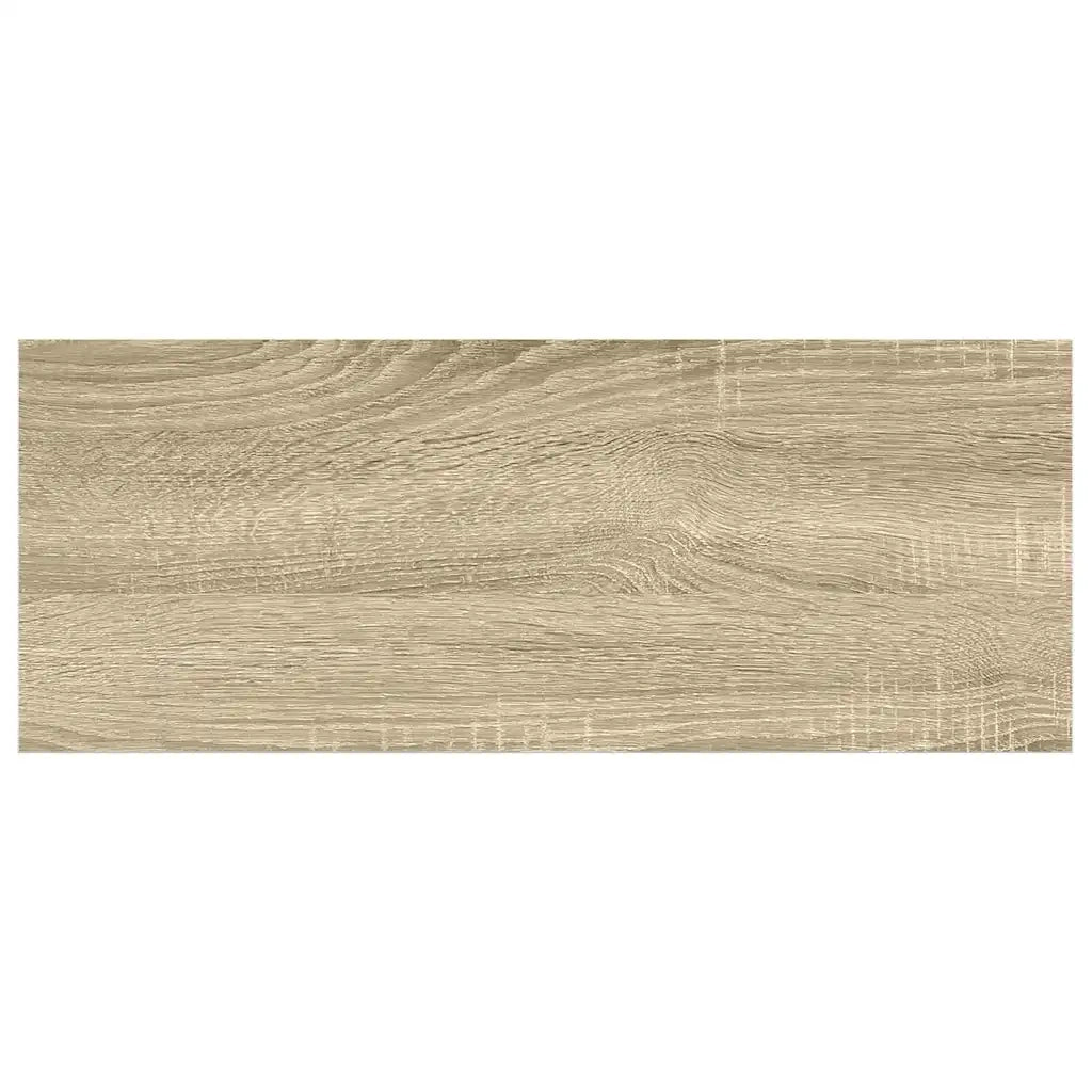 Scaffale a Parete Rovere e Bianco 60x23,5x3,8 cm in MDF cod mxl 33178