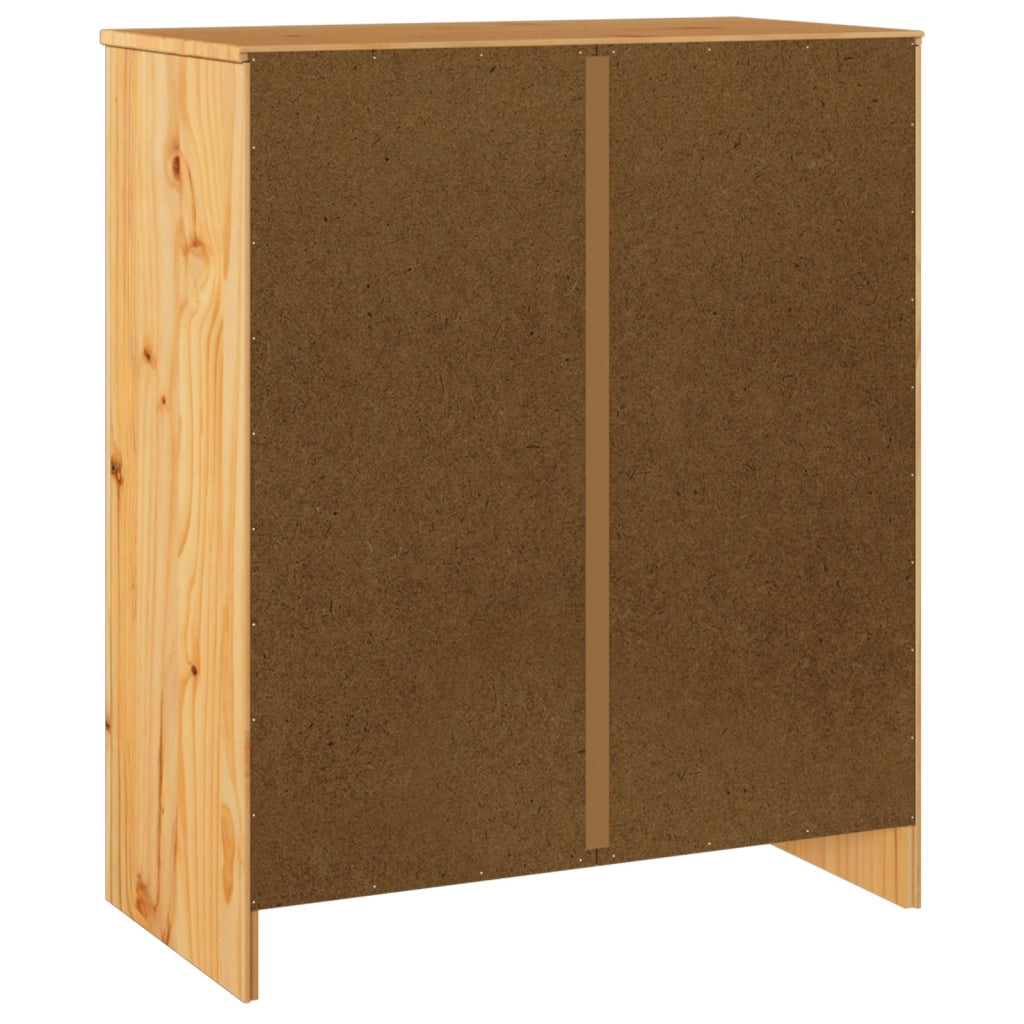 Cassettiera "DRAMMEN" 76,5x40x91 cm Legno Massello di Pino